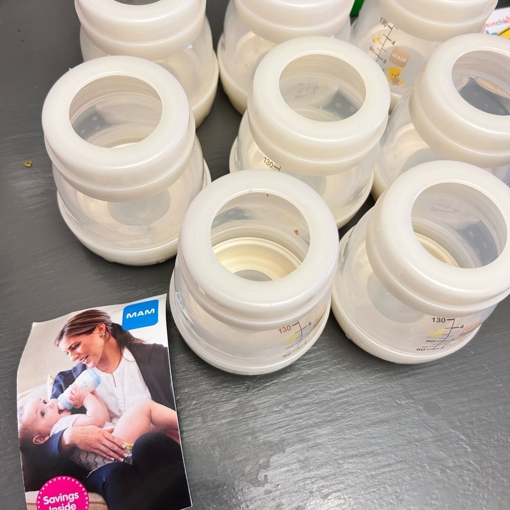 MAM Anti-Colic Baby Clear Bottles Set of 8 | Used | BPA-Free | 4 oz